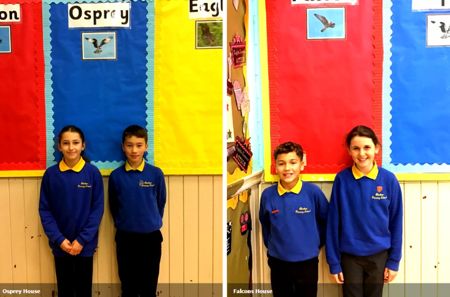 House Captains for Osprey and Falcons School Houses