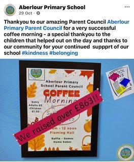Parent Council Autumn Coffee Morning Event Poster 