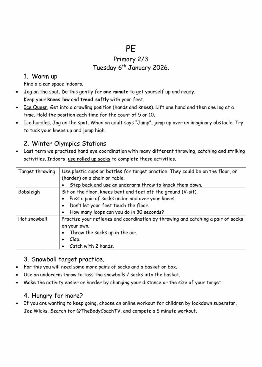 P.E P2/3 1st grid